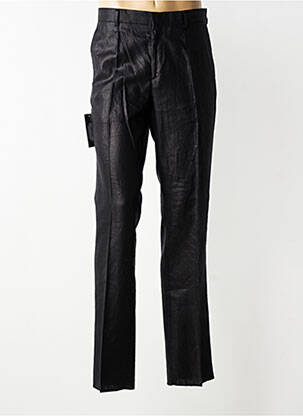 Pantalon slim taille à pinces taille normale noir IZAC homme