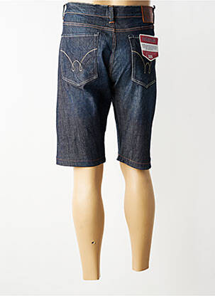 Bermuda tissage denim taille normale bleu SERGE BLANCO homme