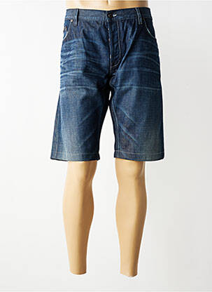 Bermuda tissage denim taille normale bleu HUGO BOSS homme