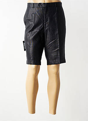 Bermuda taille à pinces taille basse noir IZAC homme
