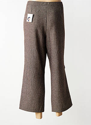Pantalon 7/8 taille à pinces taille normale marron FIGURE LIBRE femme