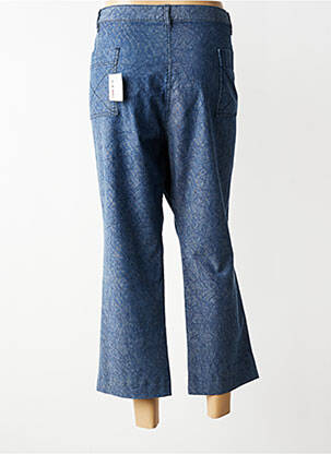 Pantalon 7/8 stretch taille normale bleu FRANCOISE DE FRANCE femme