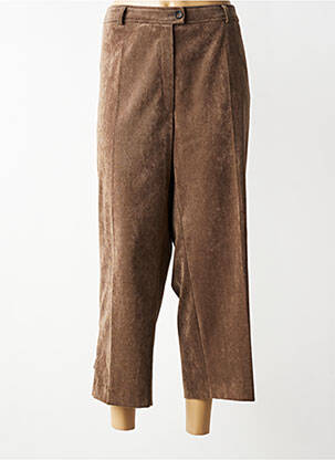 Pantacourt stretch taille normale marron EUGEN KLEIN femme