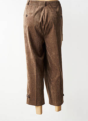 Pantacourt stretch taille normale marron EUGEN KLEIN femme
