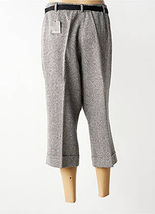 Pantacourt stretch taille normale gris FRANK WALDER femme