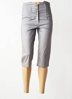 Corsaire taille haute taille haute gris PAUL BRIAL femme