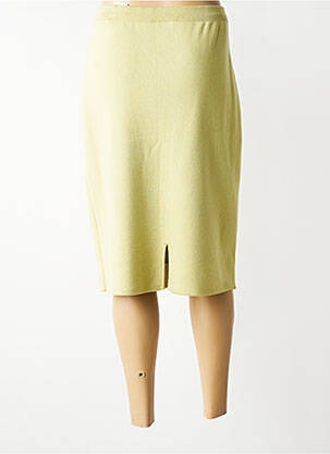 Jupe mi-longue stretch vert JEAN GIRARD femme