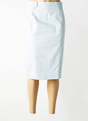 Jupe mi-longue taille à pinces bleu ROHMER SPORTSWEAR femme