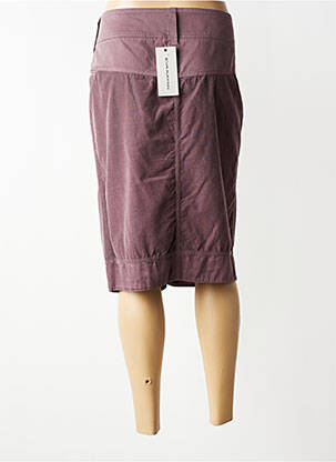 Jupe mi-longue stretch violet EVA KAYAN femme