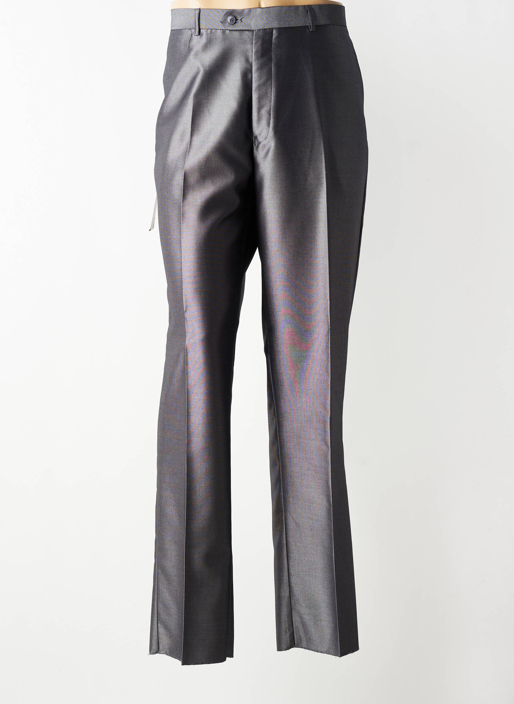 Pantalon droit tissage chiné taille normale gris SCOTT homme