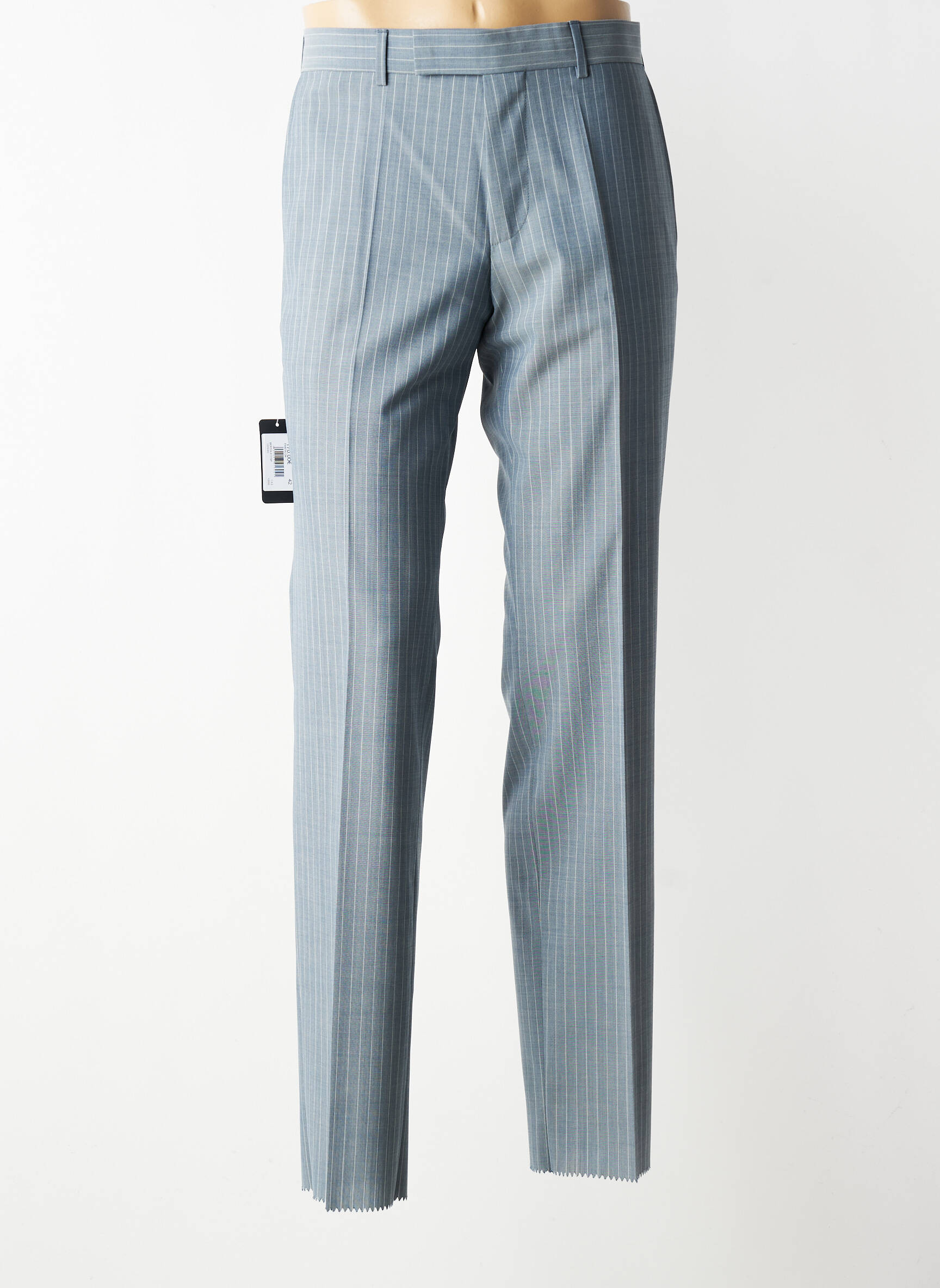 Pantalon slim tissage chiné taille normale gris HUGO BOSS homme