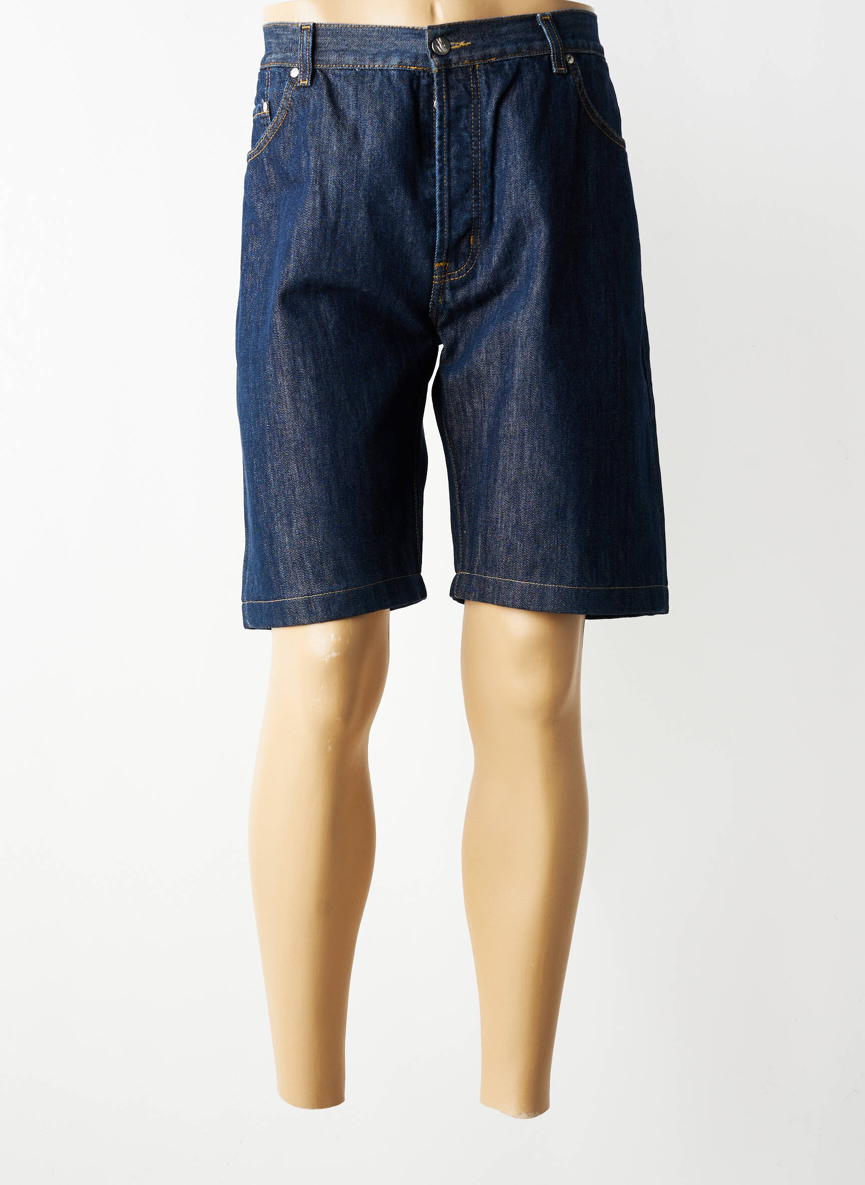 Bermuda tissage denim taille normale bleu LACOSTE homme