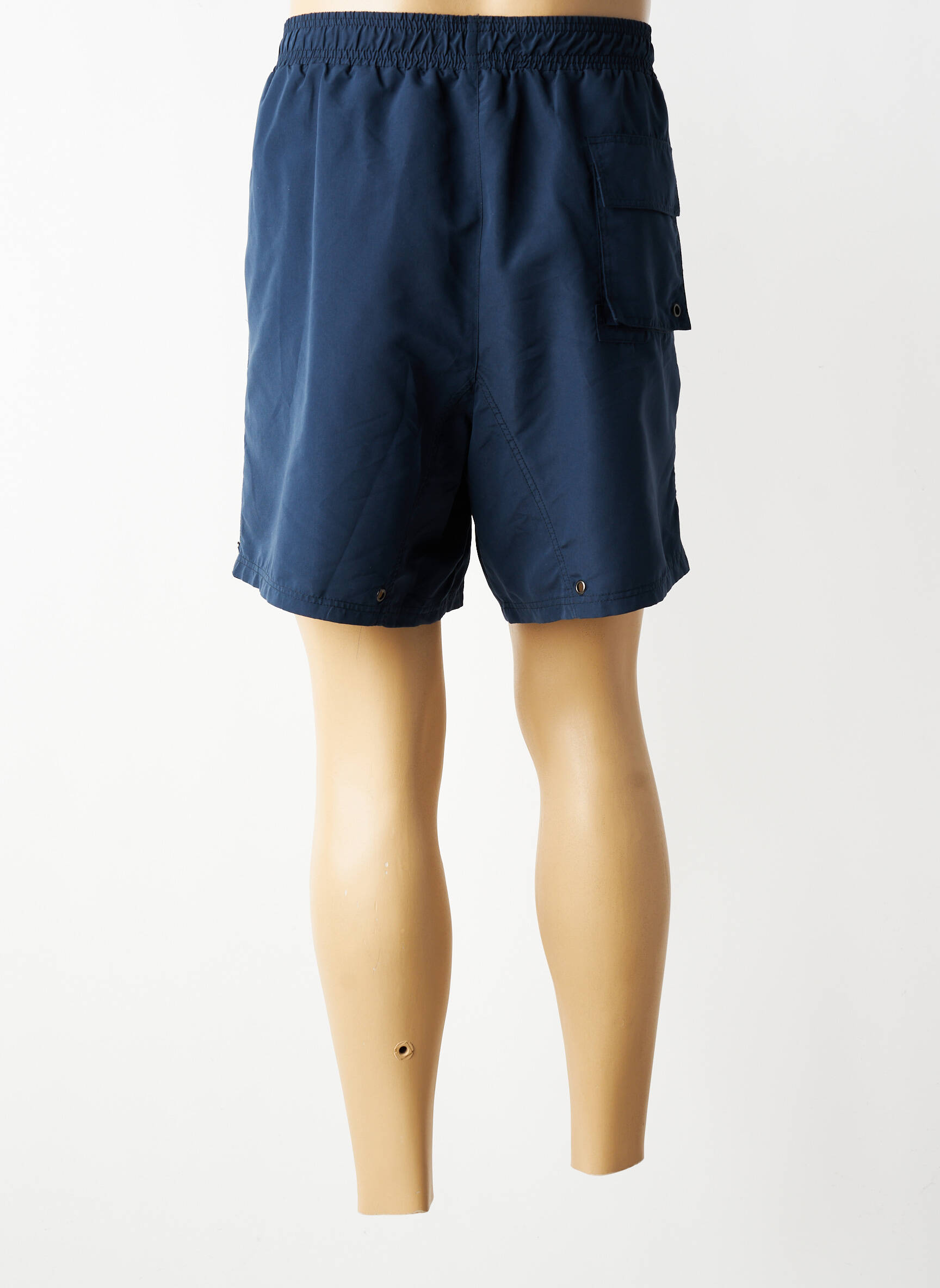 Short de bain effet matière satinée bleu VESTIAIRES PRINCIPAUTE CANNOISE homme