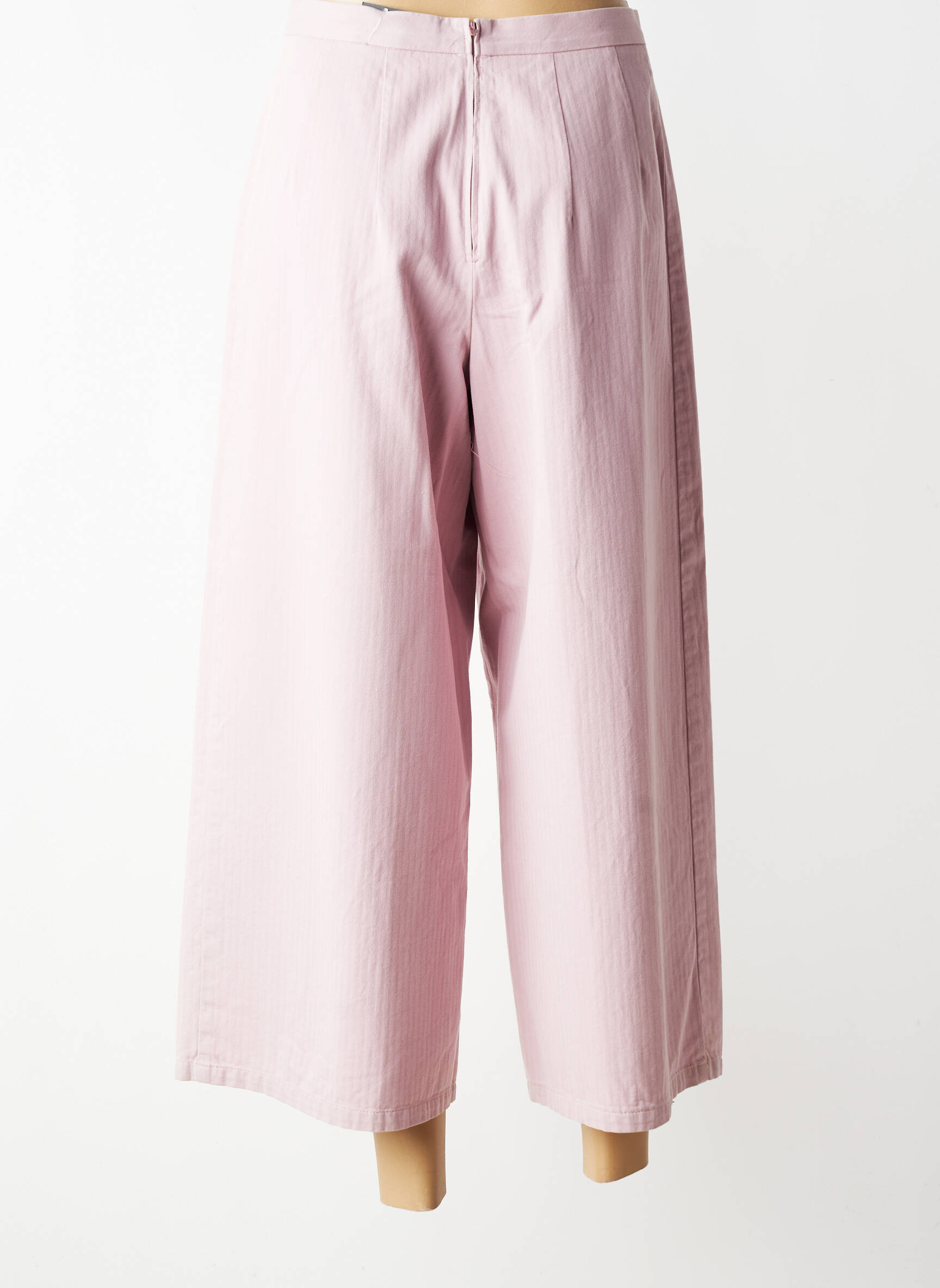 Pantacourt taille haute taille haute rose ROSA ROSAM femme