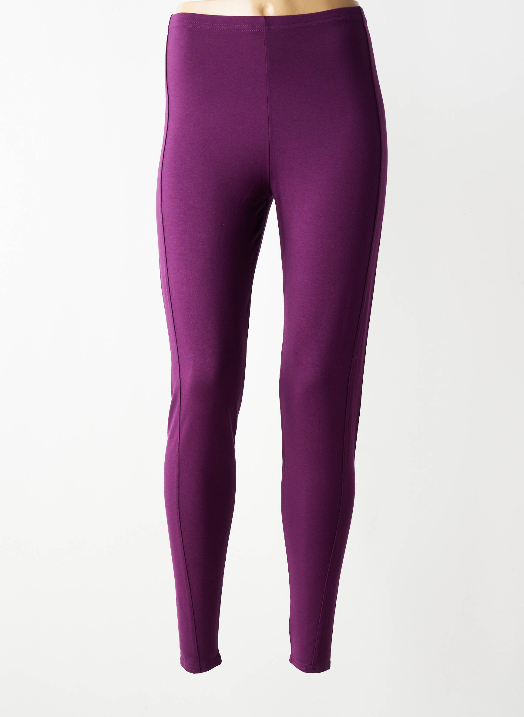 Legging tissage jersey taille normale violet OLIVER JUNG femme