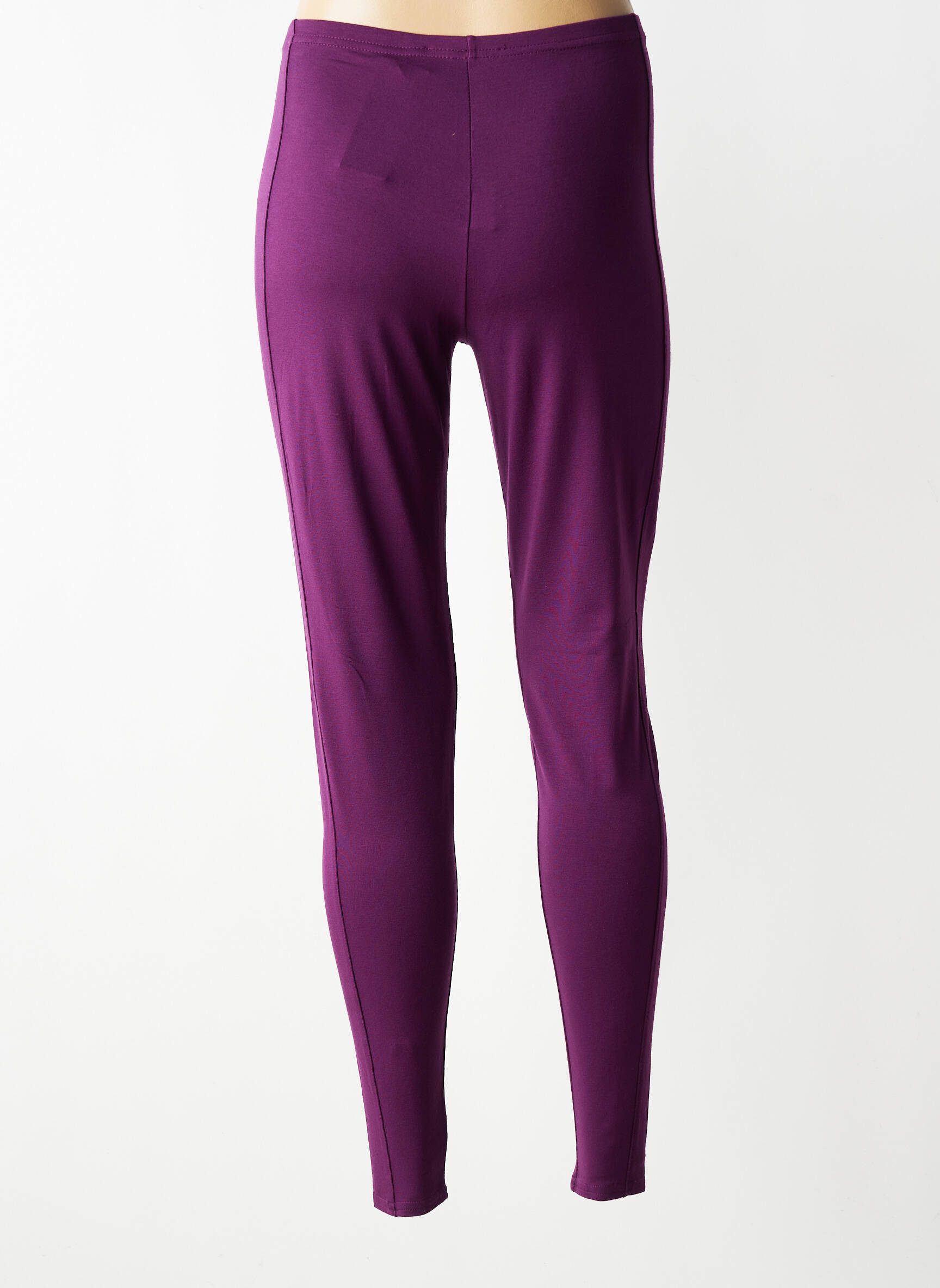 Legging tissage jersey taille normale violet OLIVER JUNG femme