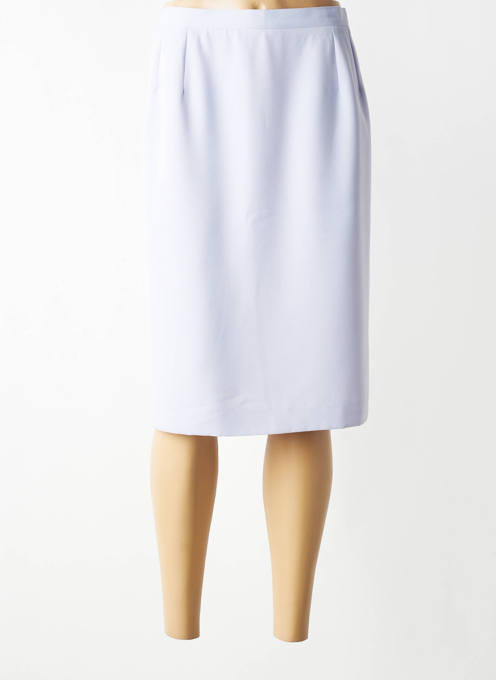 Jupe mi-longue coupe droite violet CAROLE RICHARD femme