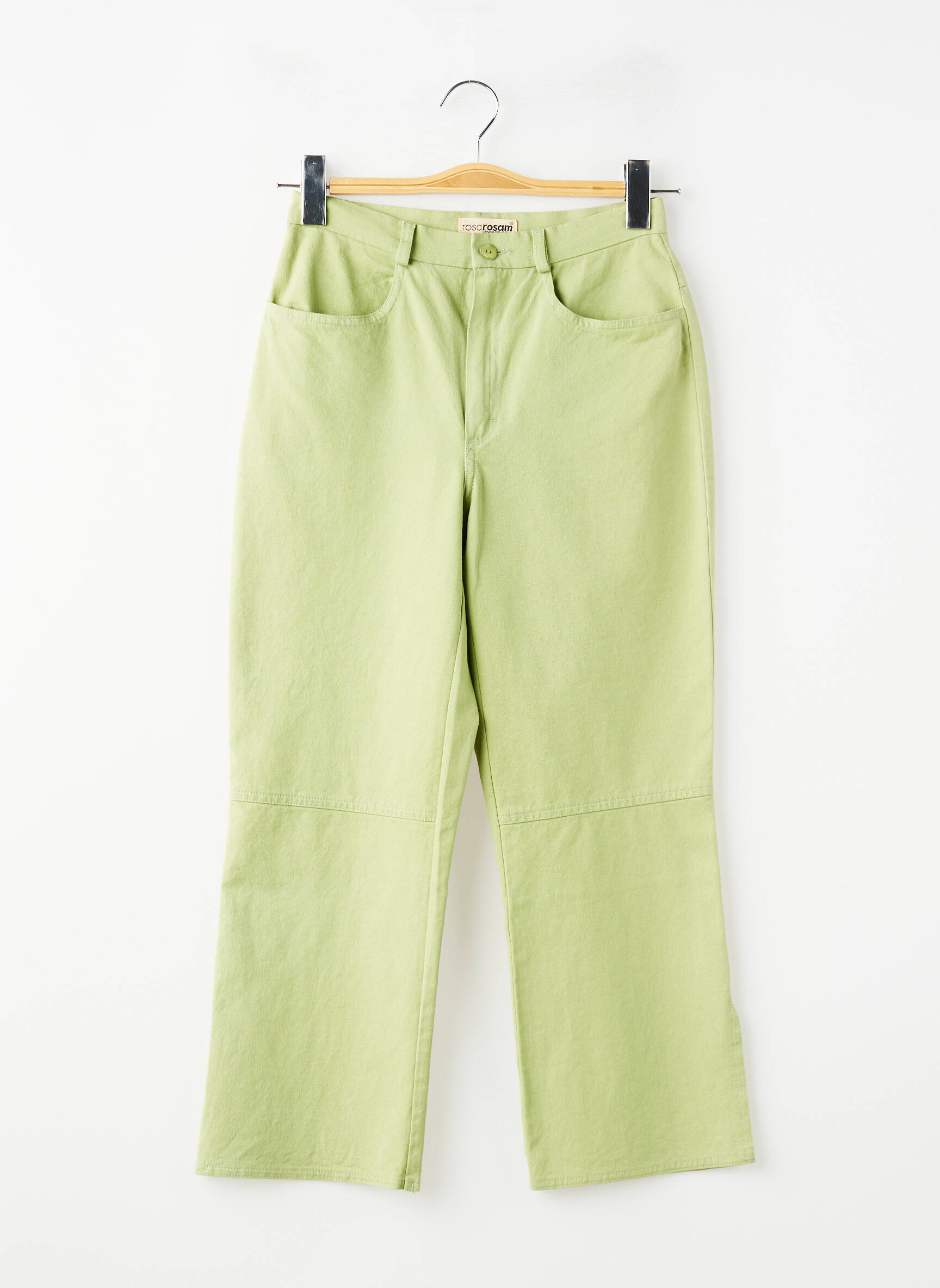 Pantacourt coupe droite taille normale vert ROSA ROSAM femme