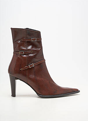 Bottes bout pointu talon de 7 à 9cm marron MODA LORNA femme