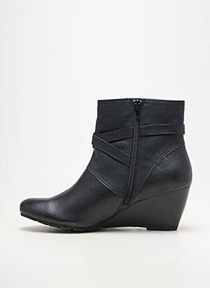Bottines/boots matière lisse talon de 7 à 9cm noir SWEET femme