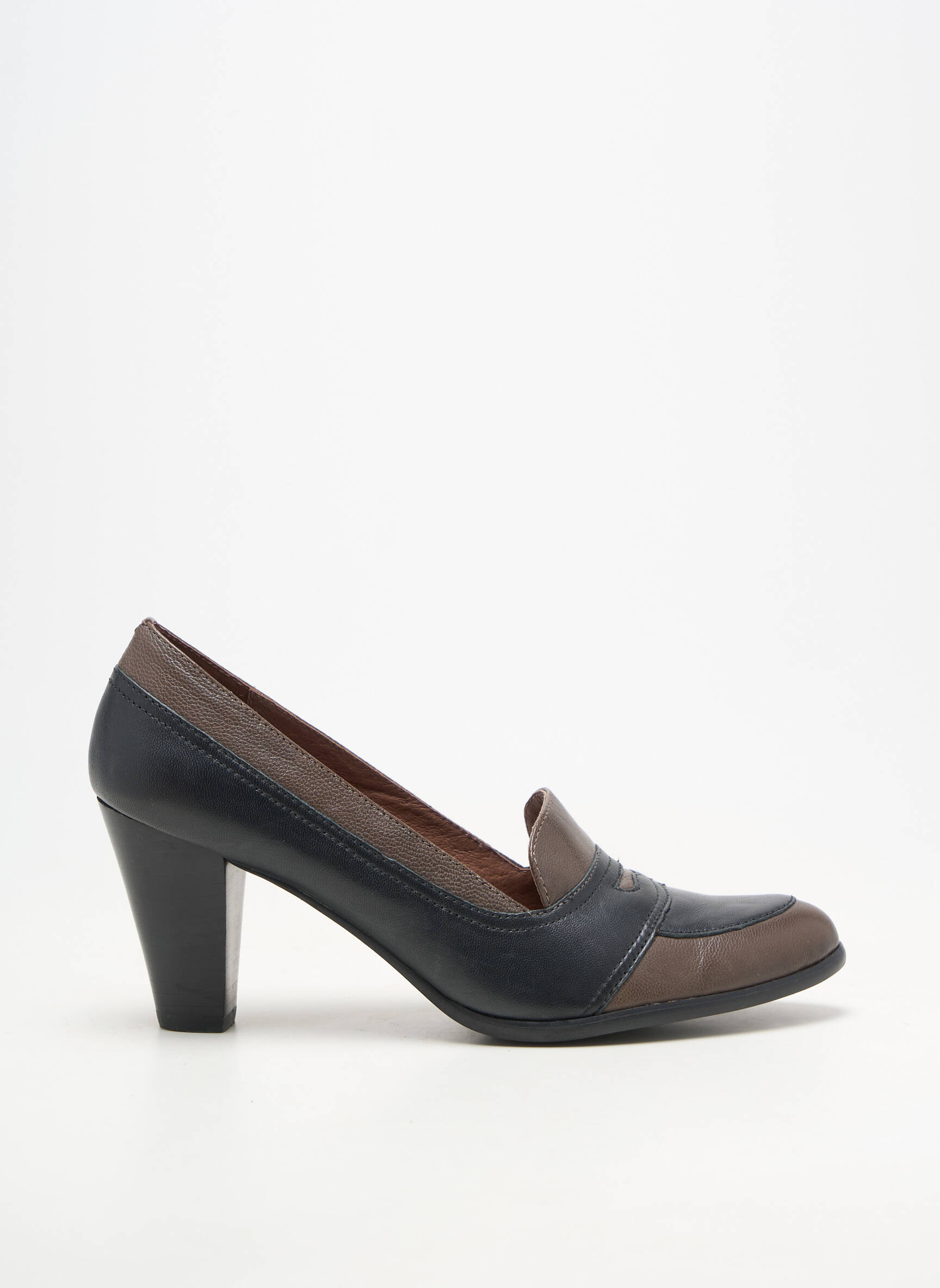 Escarpins matière lisse talon de 7 à 9cm noir KARSTON femme