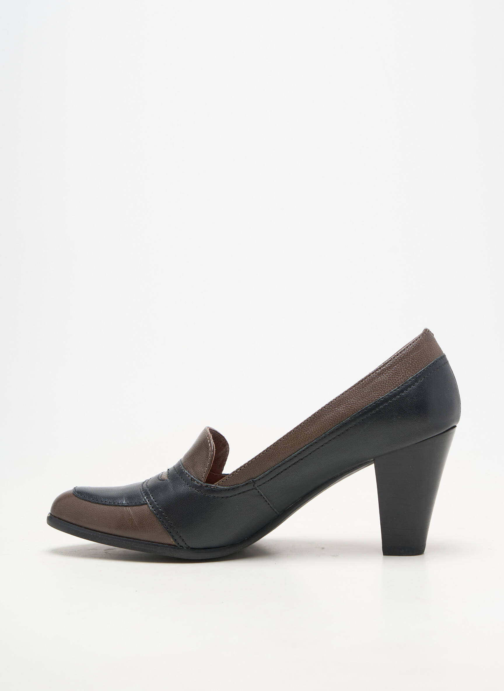 Escarpins matière lisse talon de 7 à 9cm noir KARSTON femme