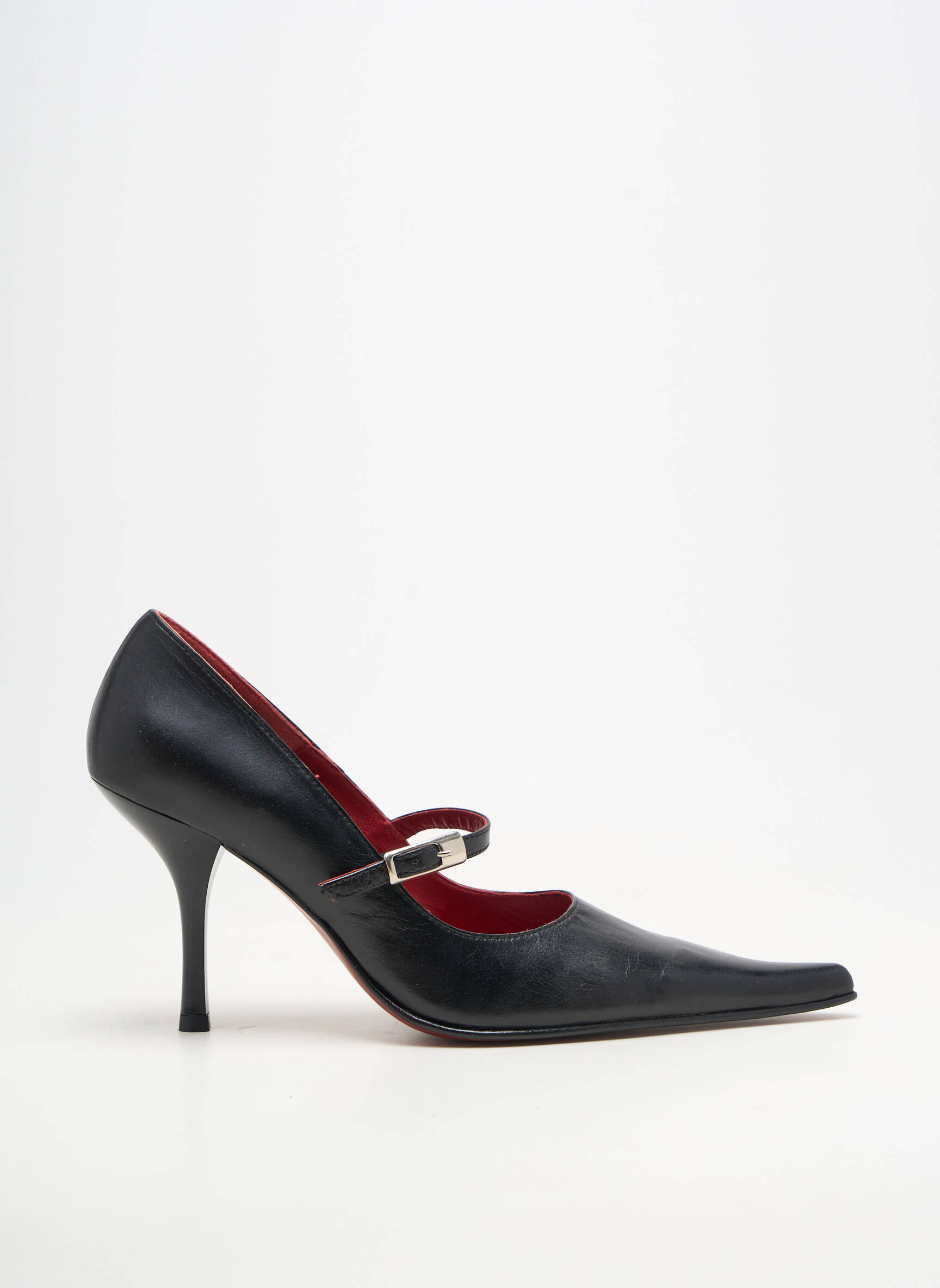 Escarpins matière lisse talon de 7 à 9cm noir TOO MUCH femme