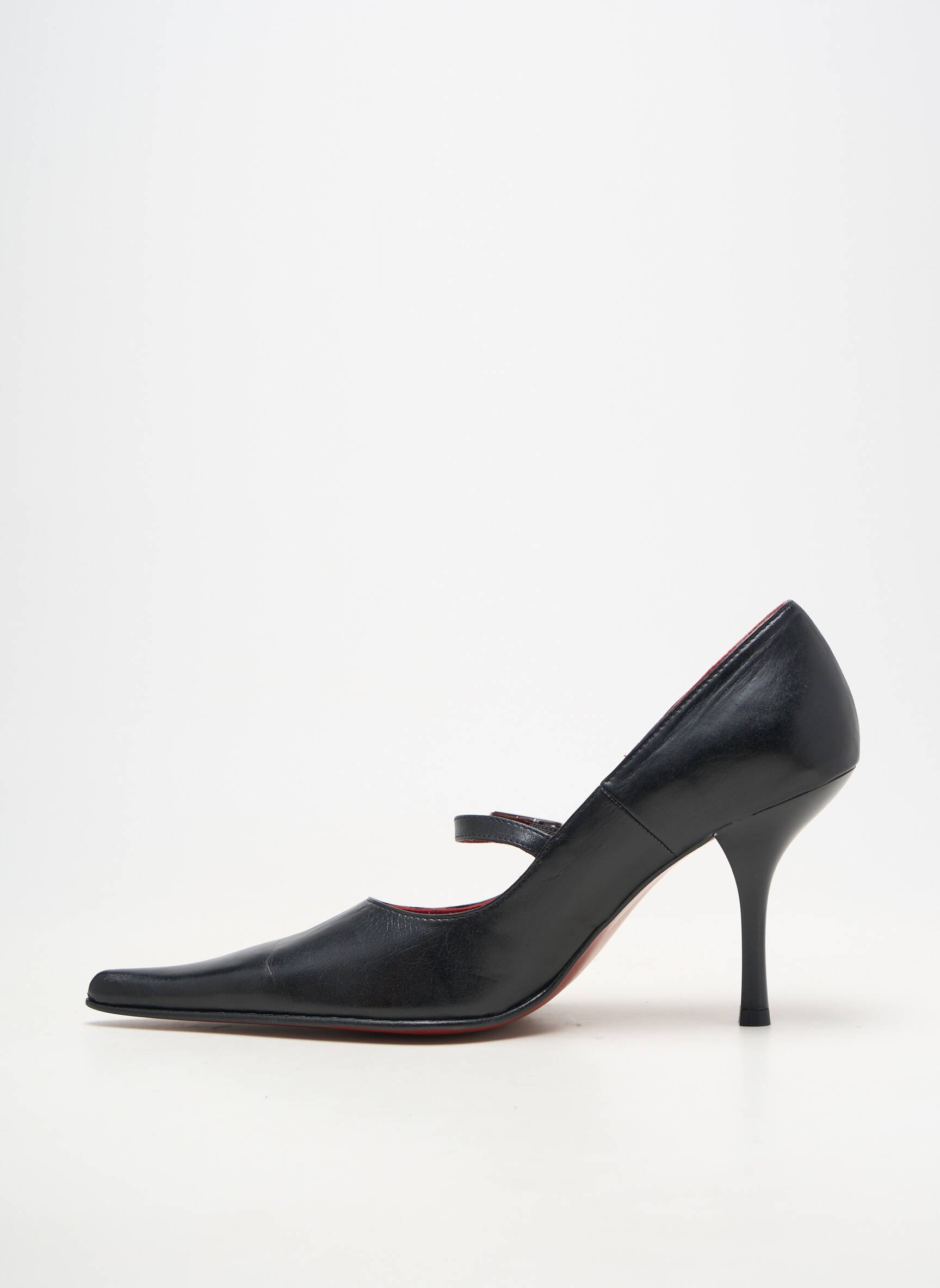 Escarpins matière lisse talon de 7 à 9cm noir TOO MUCH femme