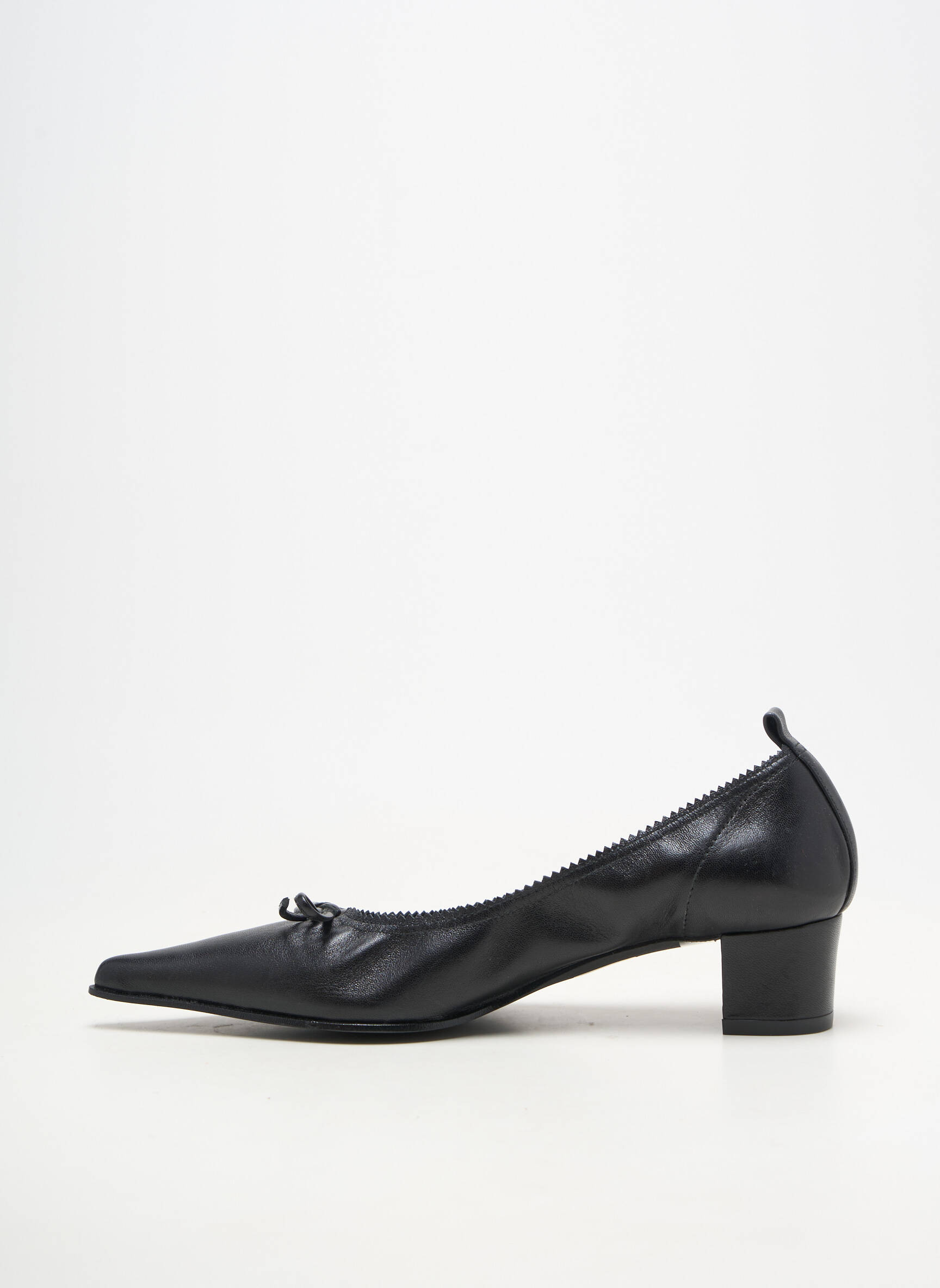 Ballerines carré talon de 4 à 6cm noir BRENDA ZARO femme