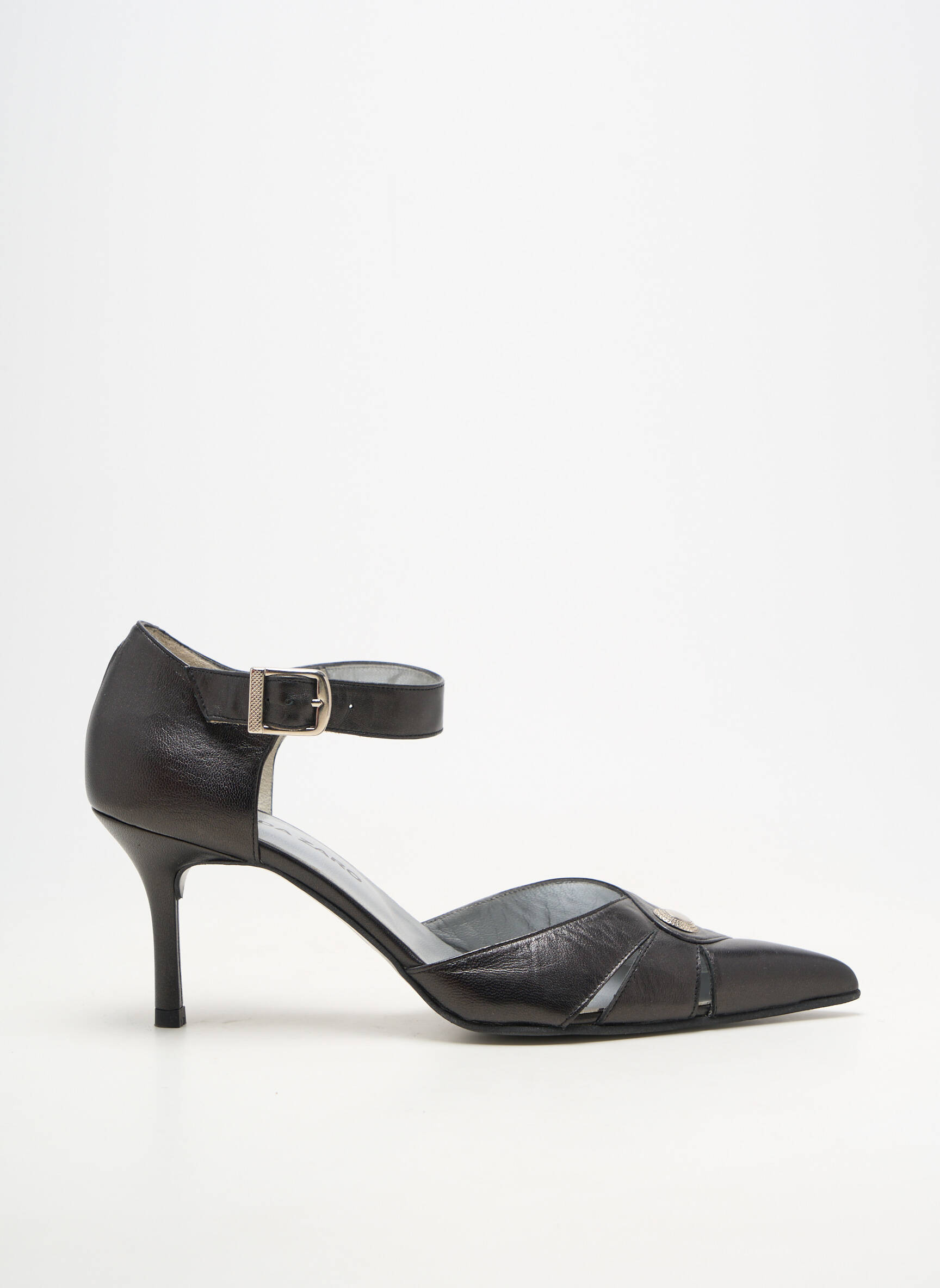 Escarpins matière lisse talon de 7 à 9cm noir BRENDA ZARO femme