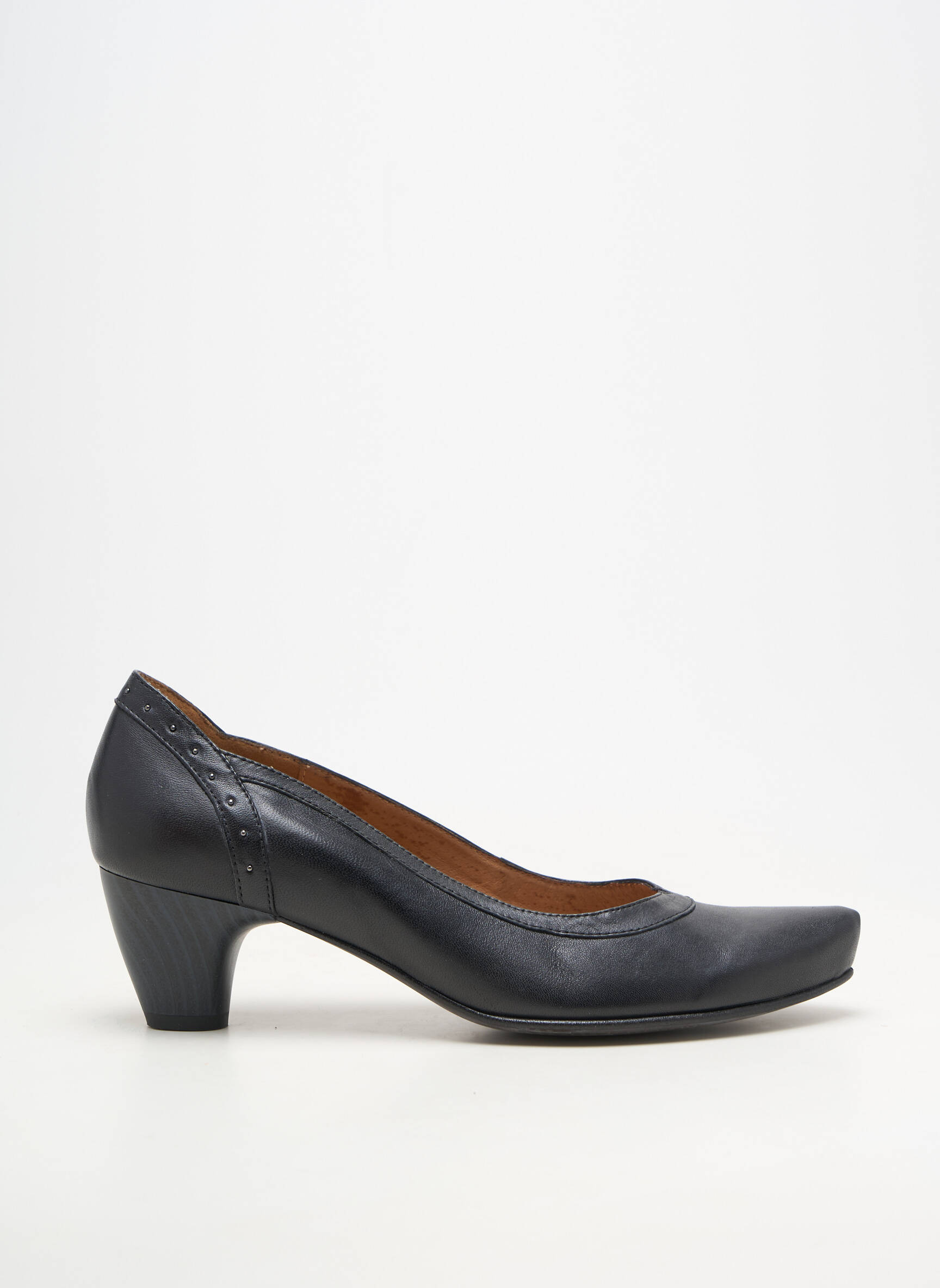 Escarpins matière lisse talon de 4 à 6cm noir KARSTON femme