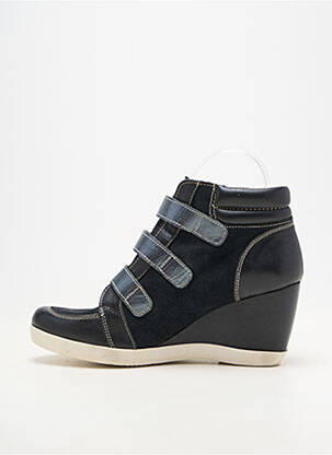 Baskets talon compensé talon de 7 à 9cm noir PACO VALIENTE femme