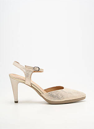 Escarpins matière lisse talon de 7 à 9cm or KARSTON femme