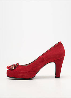 Escarpins talon bottier talon de 7 à 9cm rouge BRENDA ZARO femme
