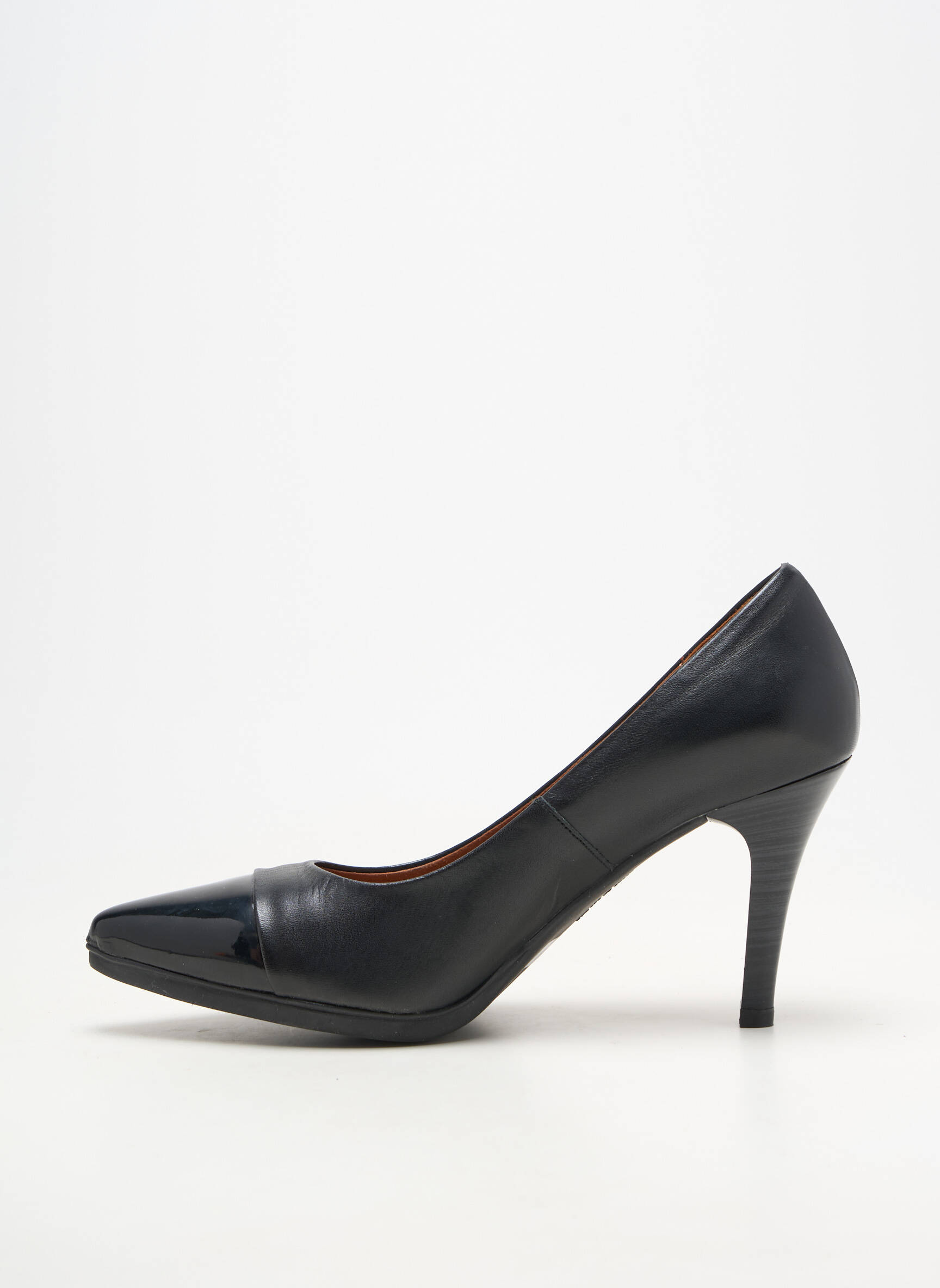 Escarpins matière lisse talon de 7 à 9cm noir KARSTON femme