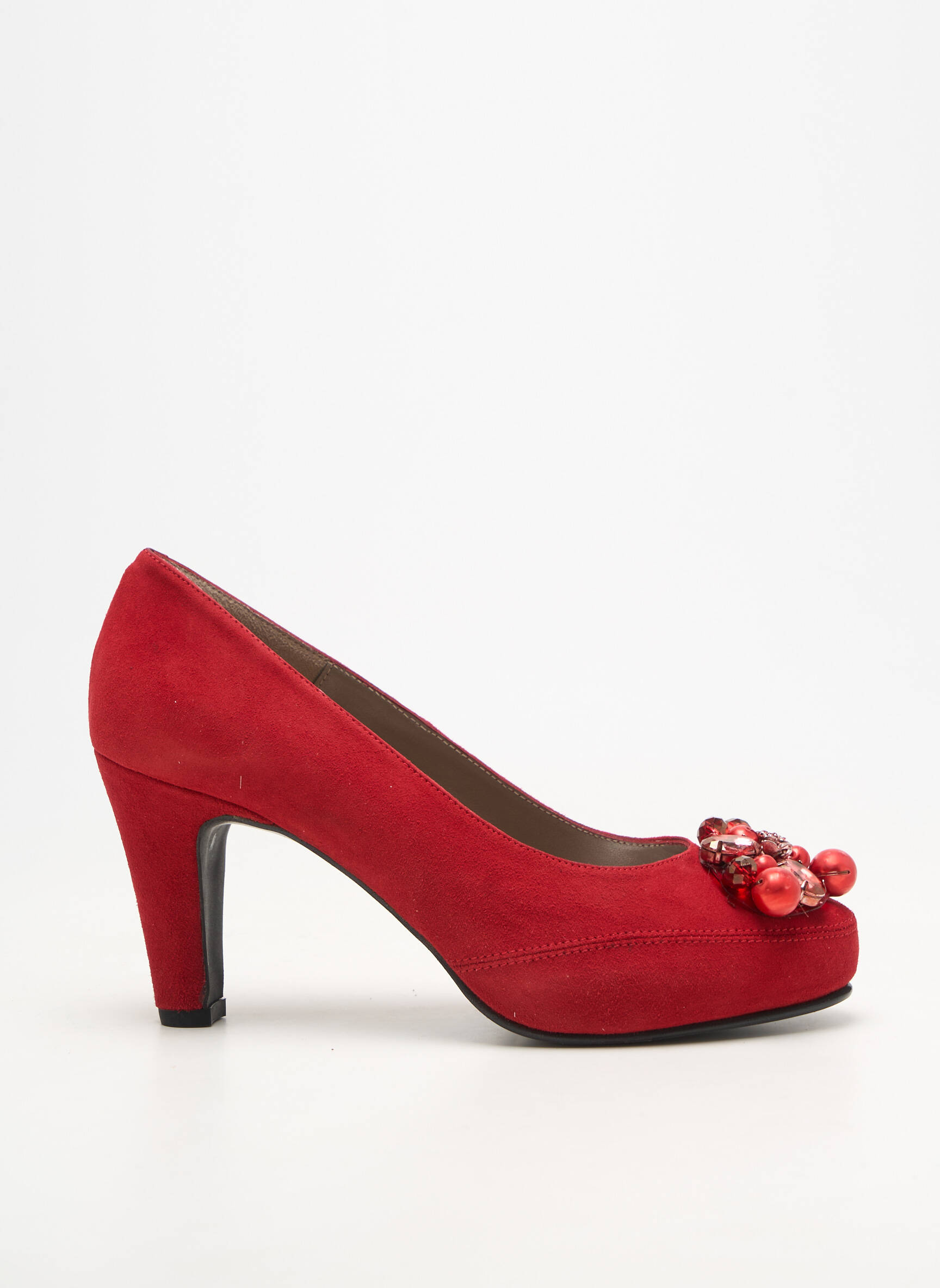 Escarpins talon bottier talon de 7 à 9cm rouge BRENDA ZARO femme