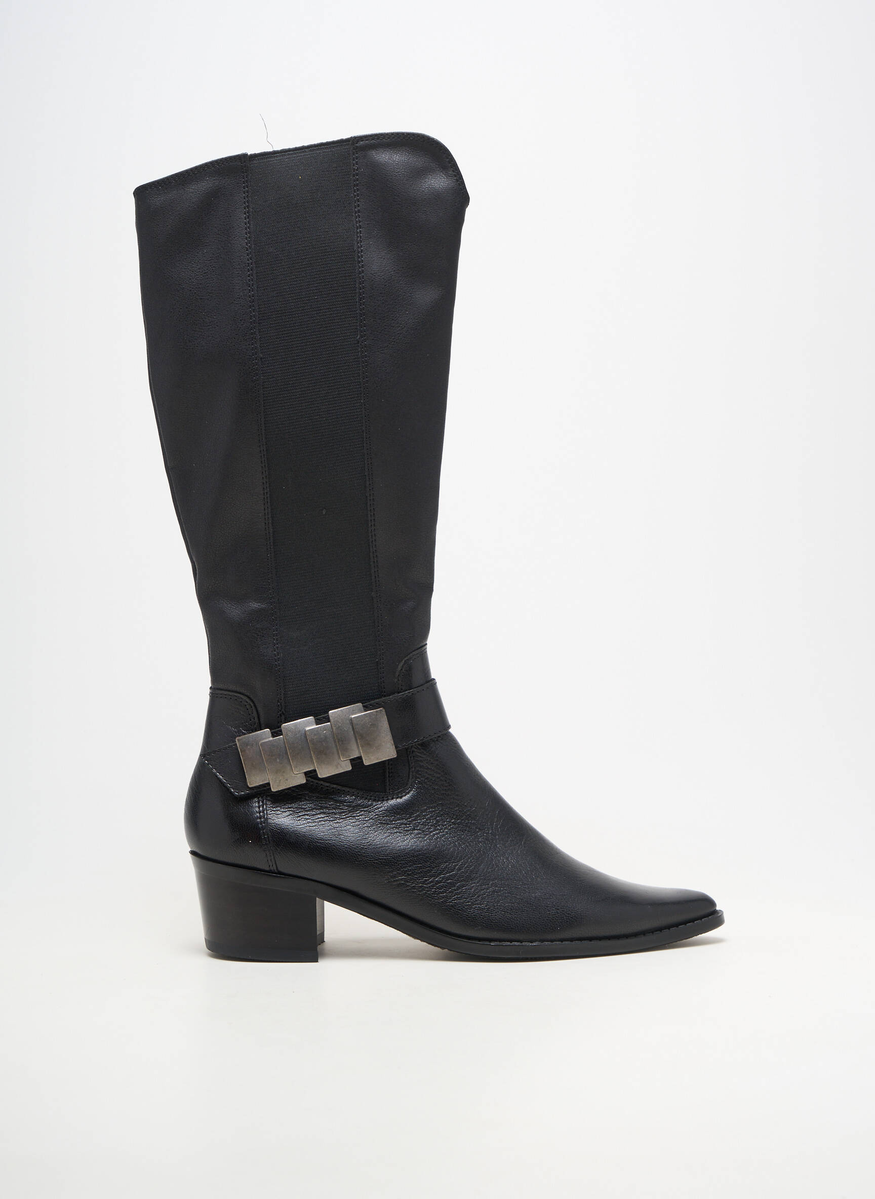 Bottes bout pointu talon de 4 à 6cm noir MADISON femme