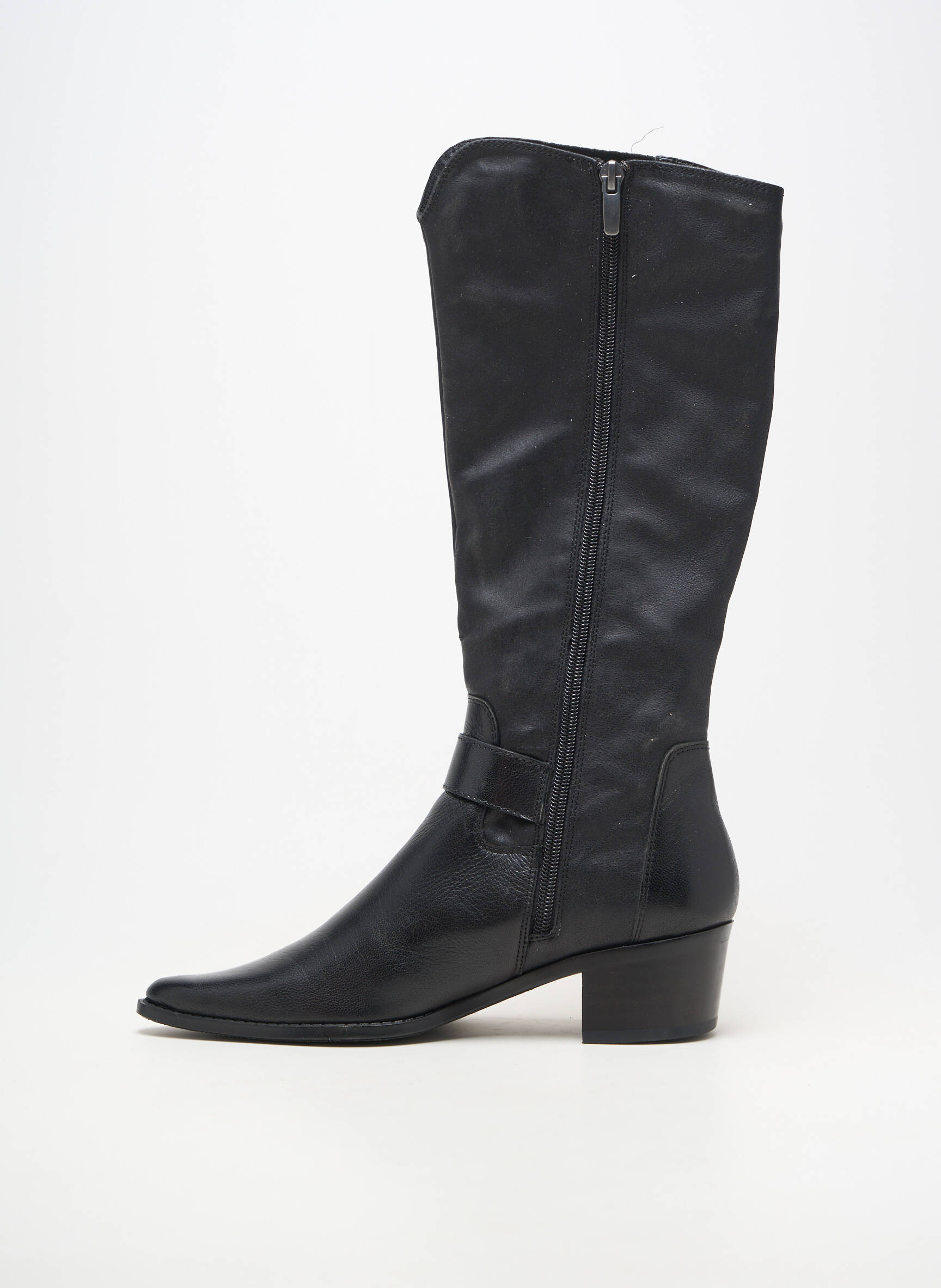 Bottes bout pointu talon de 4 à 6cm noir MADISON femme