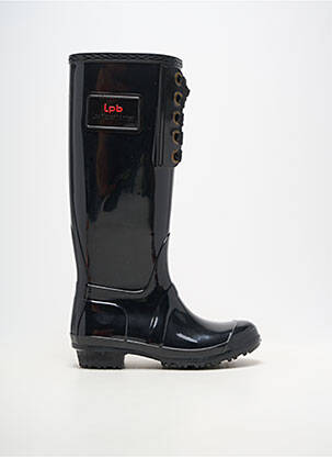 Bottes matière lisse talon plat jusqu'à 3cm noir LPB LES PETITES BOMBES  femme