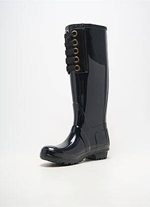 Bottes matière lisse talon plat jusqu'à 3cm noir LPB LES PETITES BOMBES  femme