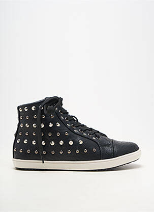 Baskets matière lisse talon plat jusqu'à 3cm noir LPB LES PETITES BOMBES  femme