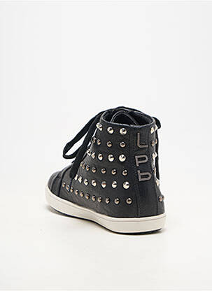 Baskets matière lisse talon plat jusqu'à 3cm noir LPB LES PETITES BOMBES  femme
