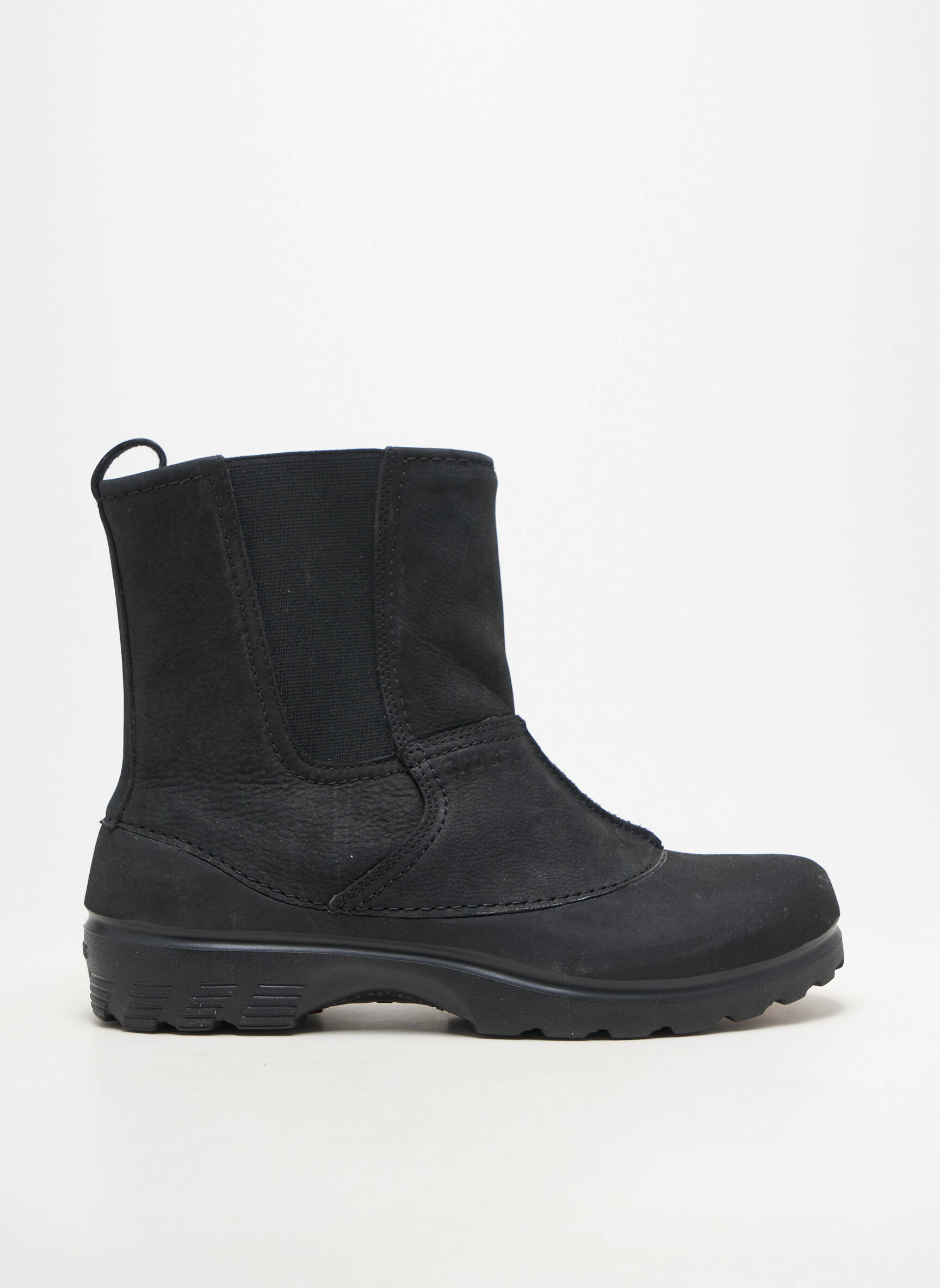 Bottines/boots fourrée bout rond noir CROCS homme