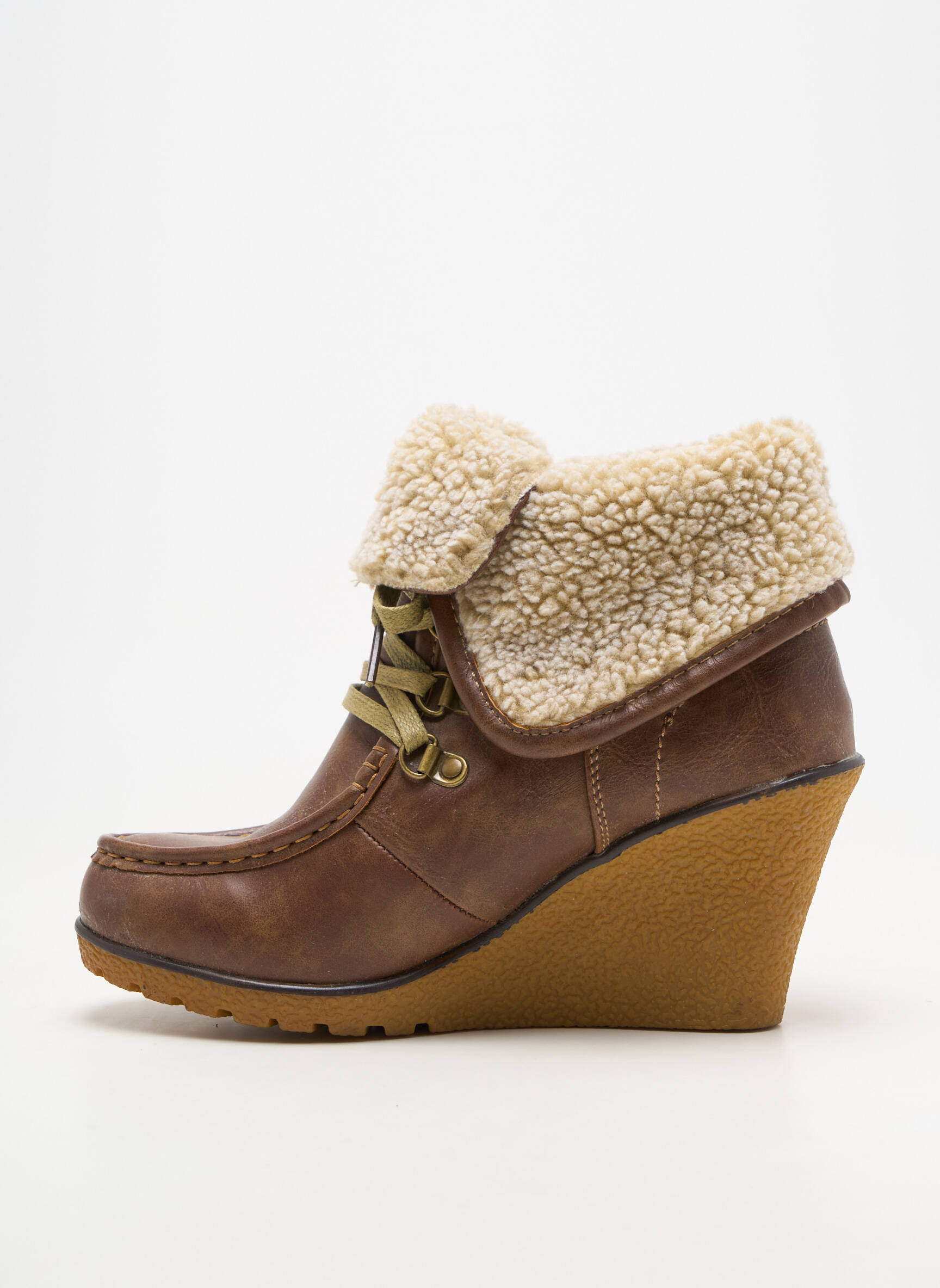 Bottines/boots matière lisse talon de 7 à 9cm marron LPB LES PETITES BOMBES  femme