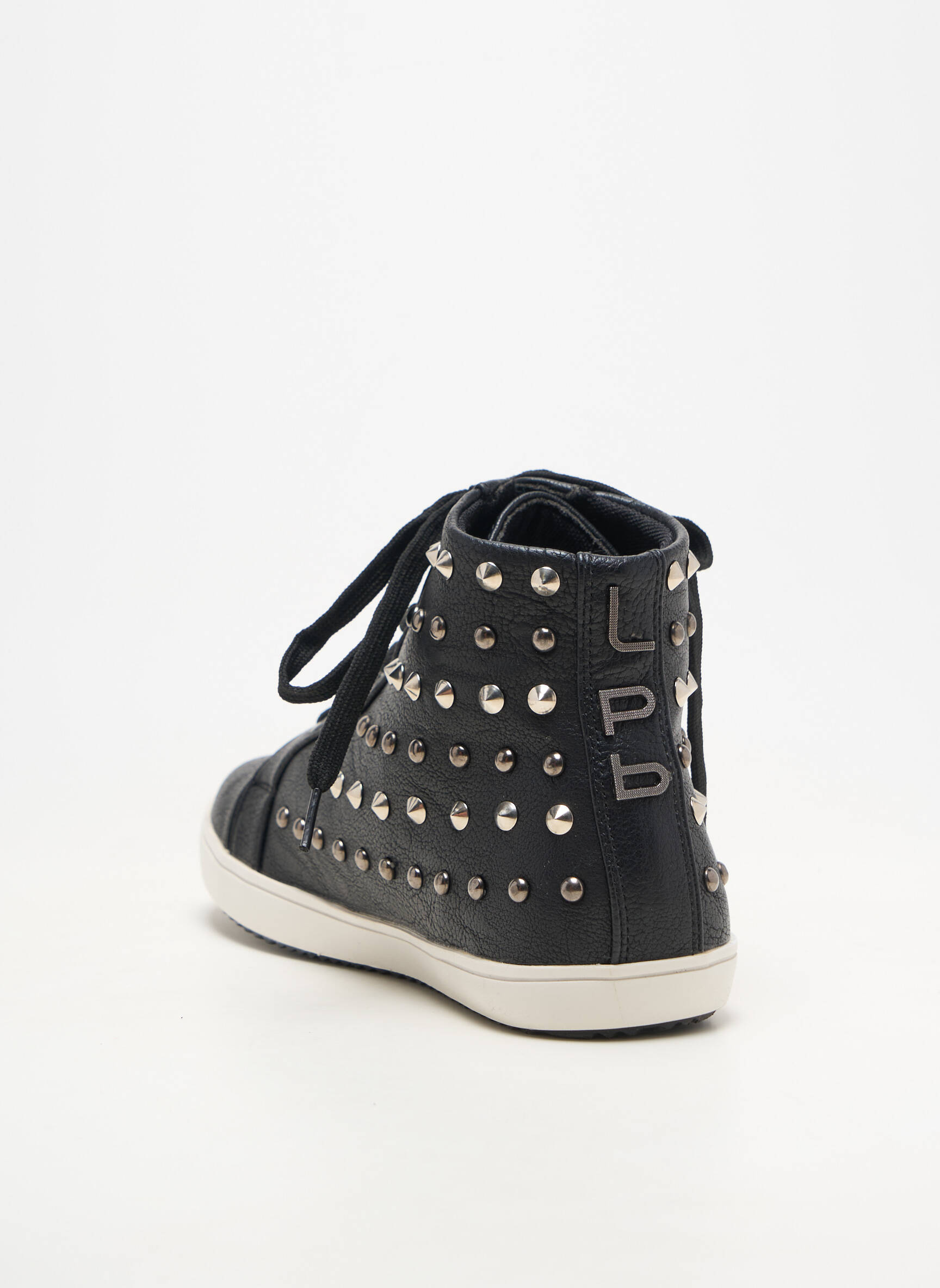 Baskets matière lisse talon plat jusqu'à 3cm noir LPB LES PETITES BOMBES  femme
