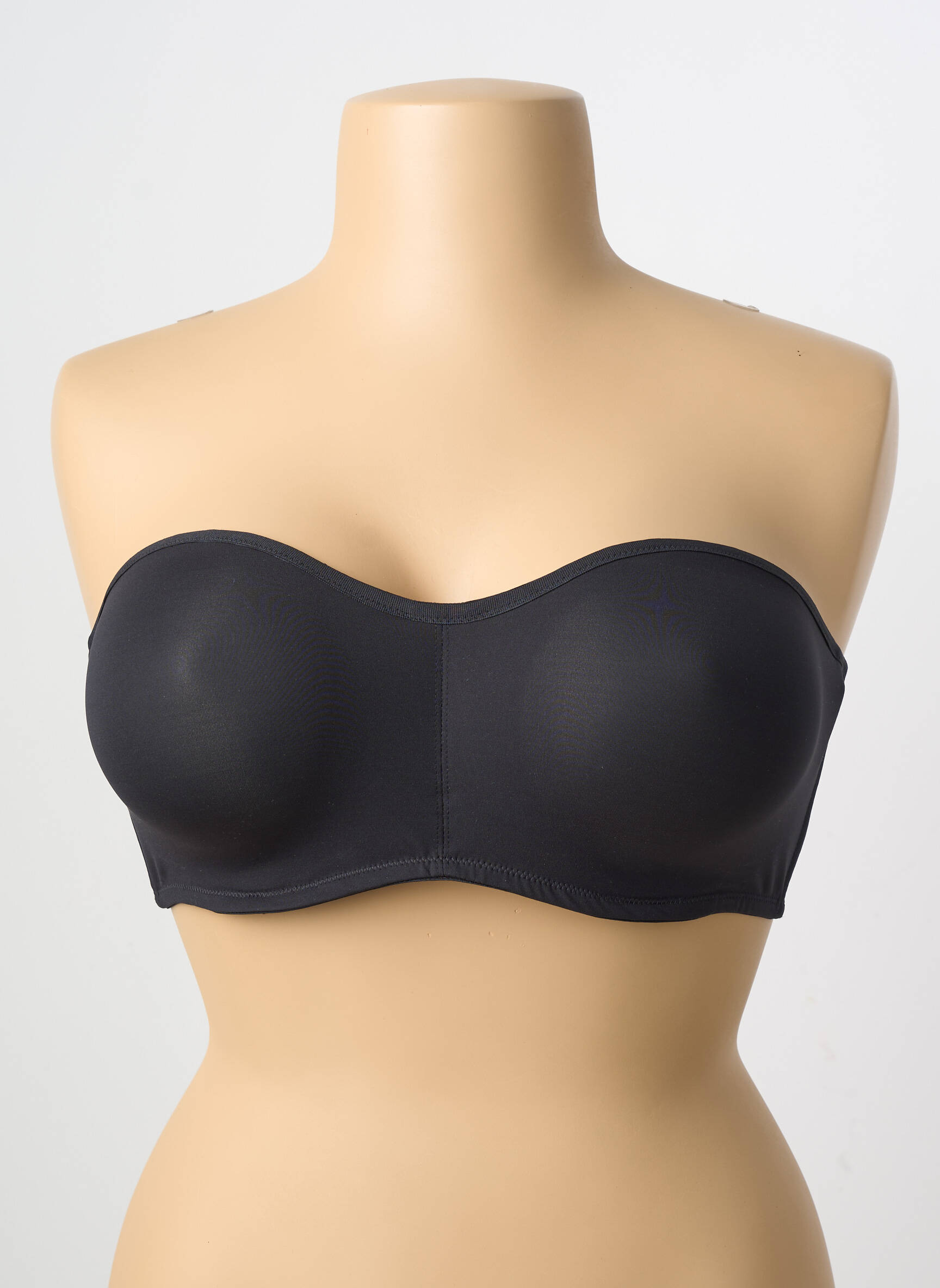Soutien-gorge effet matière satinée haut bandeau noir WACOAL femme