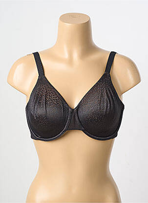 Soutien-gorge effet matière satinée haut soutien-gorge emboitant noir WACOAL femme