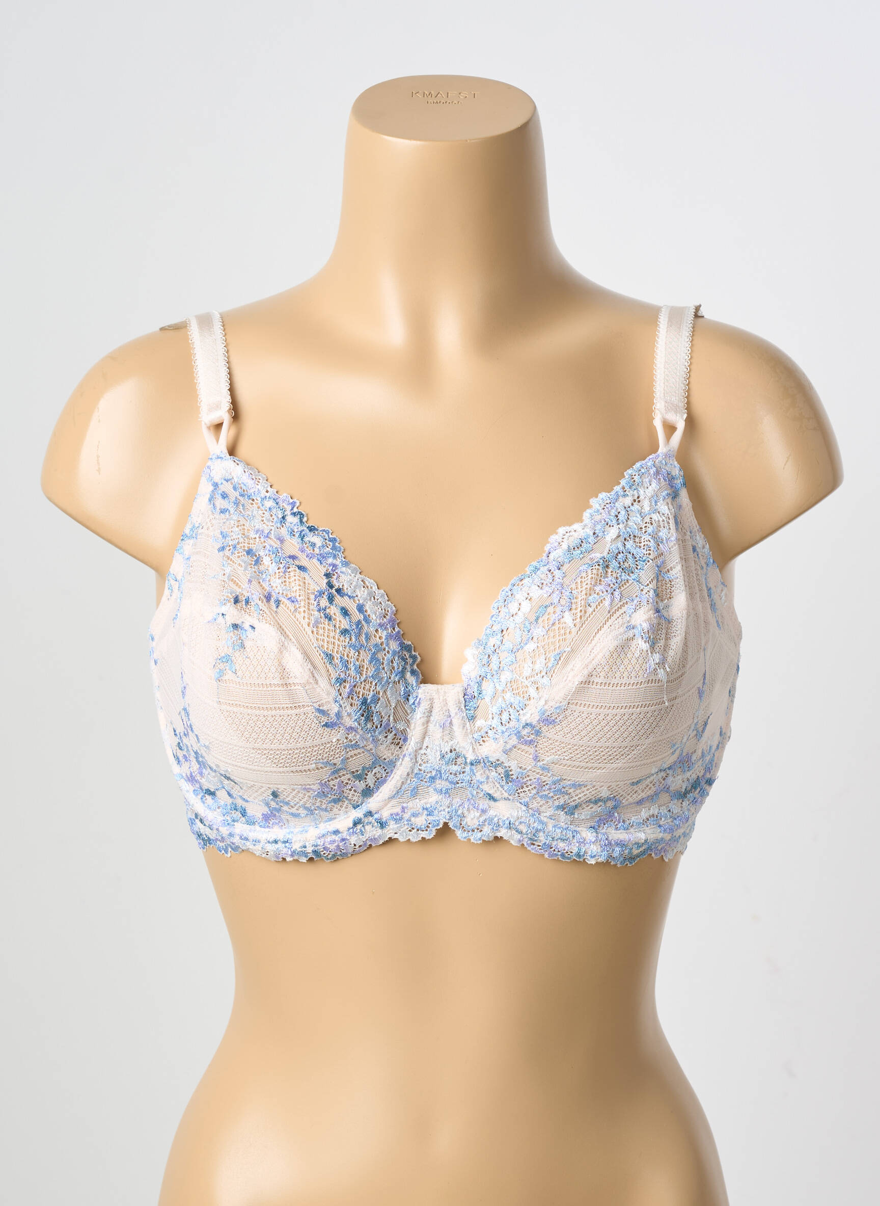 Soutien-gorge effet matière satinée haut soutien-gorge emboitant beige WACOAL femme