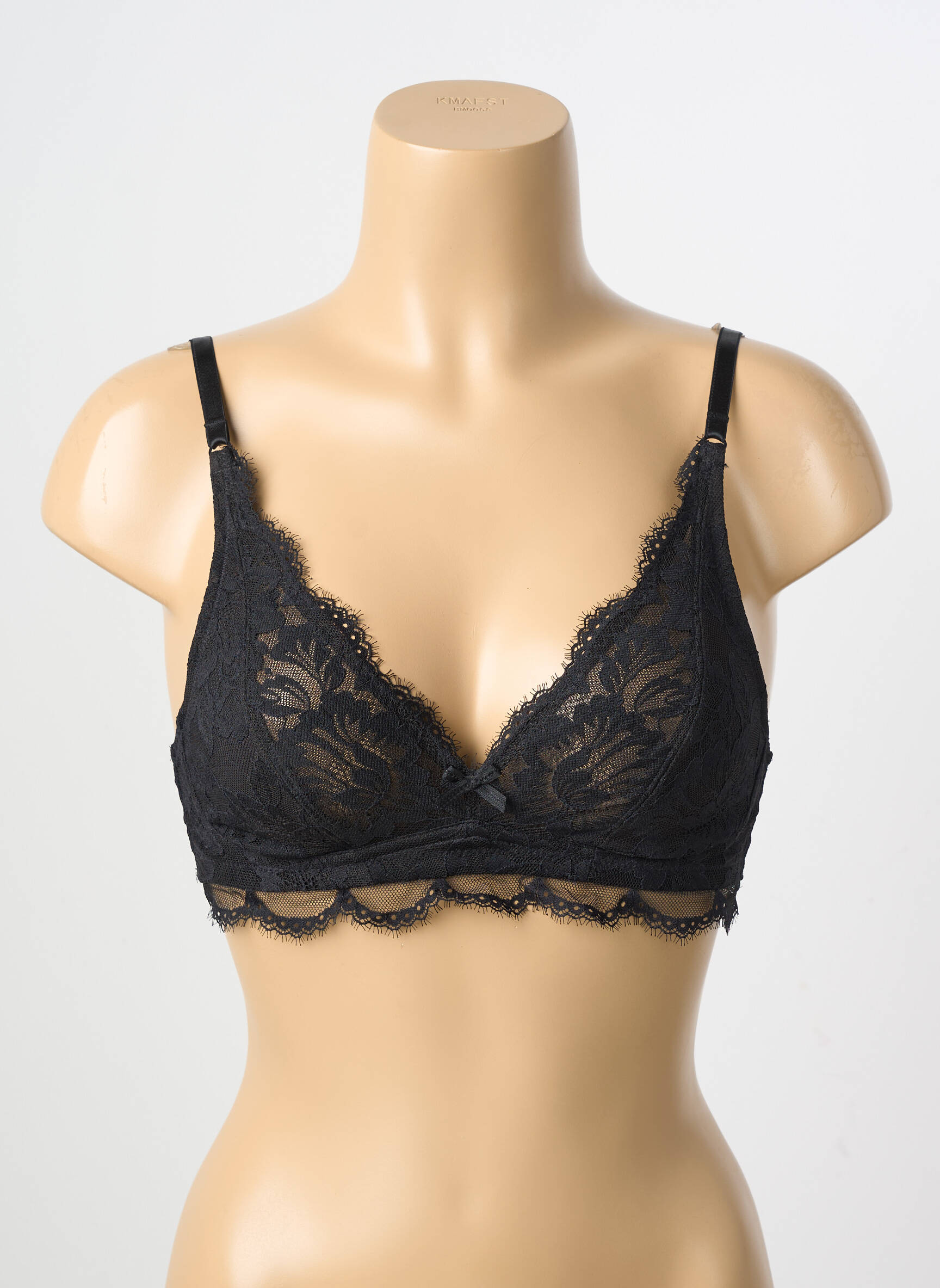 Soutien-gorge sans armature bralettes noir MEY femme