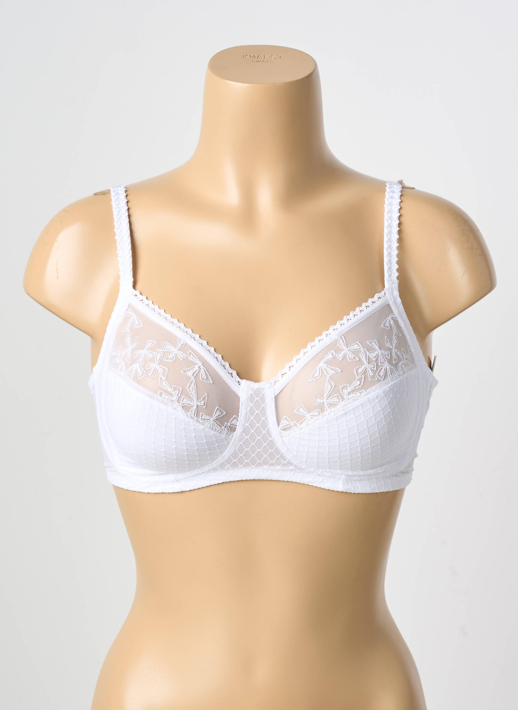 Soutien-gorge sans armature haut soutien-gorge emboitant blanc CHANTELLE femme